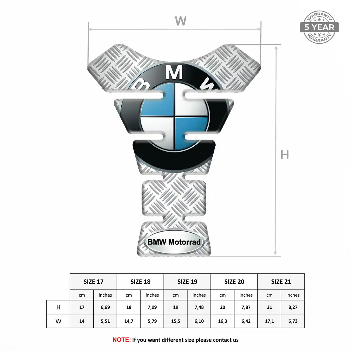 BMW Tank Pads Fuse Elite Finish