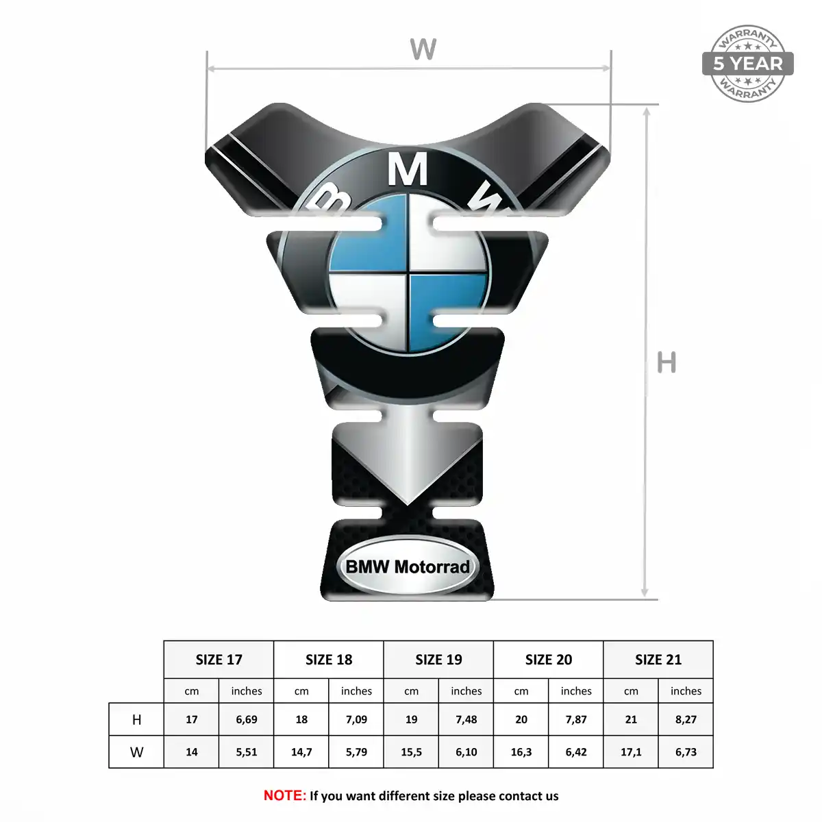 BMW Tank Pads Fuse Motorbike Deluxe Edition