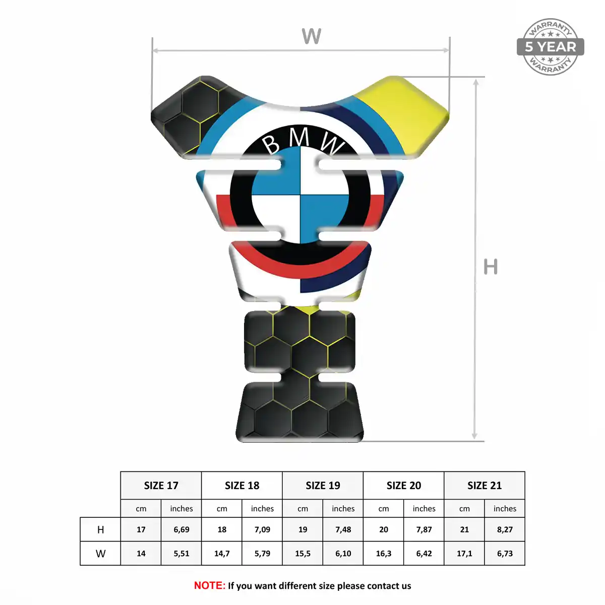 BMW Tank Pads Fuse Motorbike Elite Edition