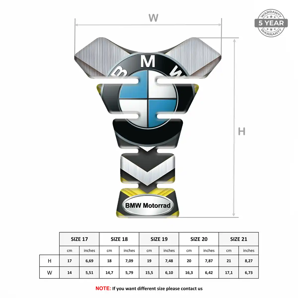 BMW Tank Pads Fuse Motorbike Exclusive Series