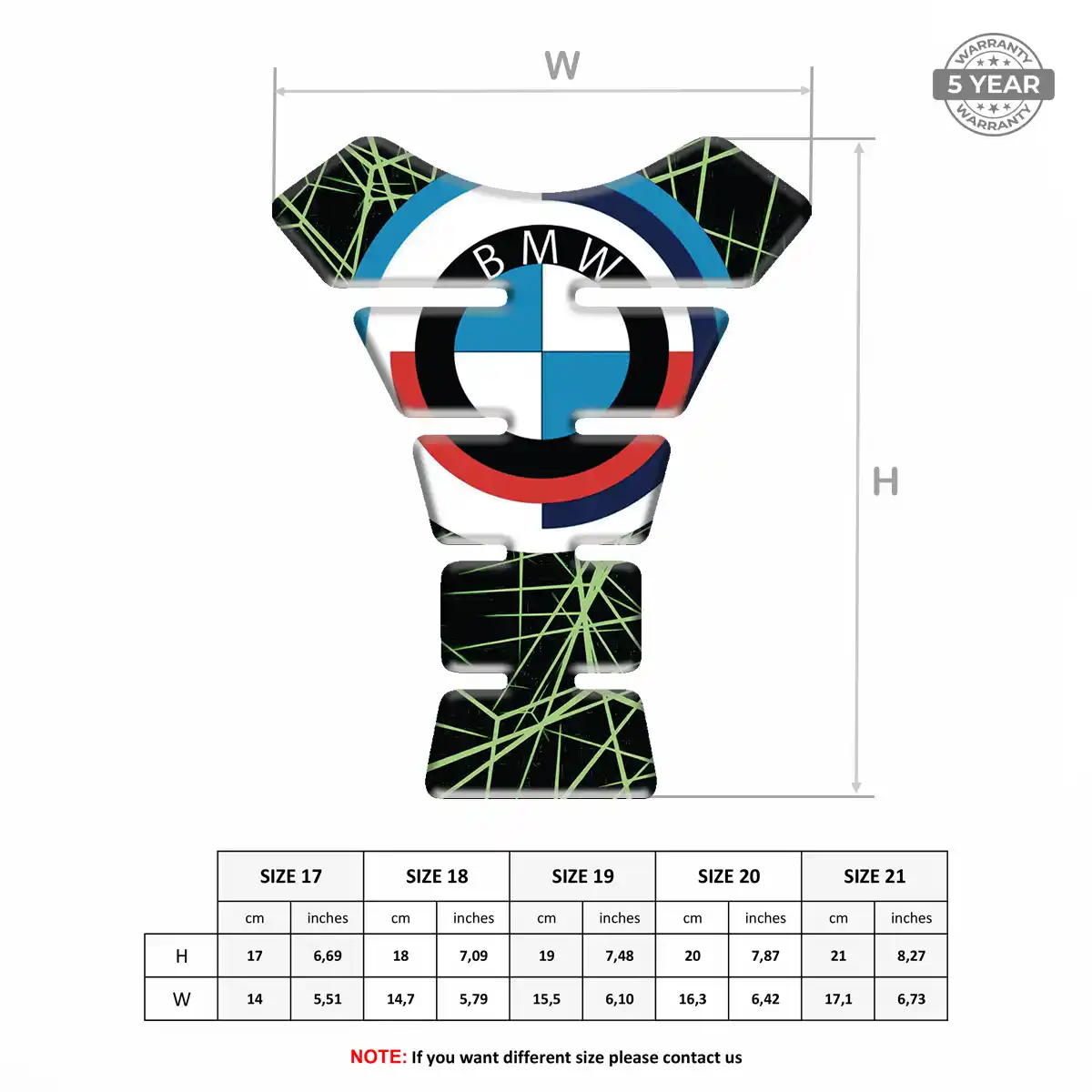 BMW Tank Pads Fuse Motorbike Prime Quality