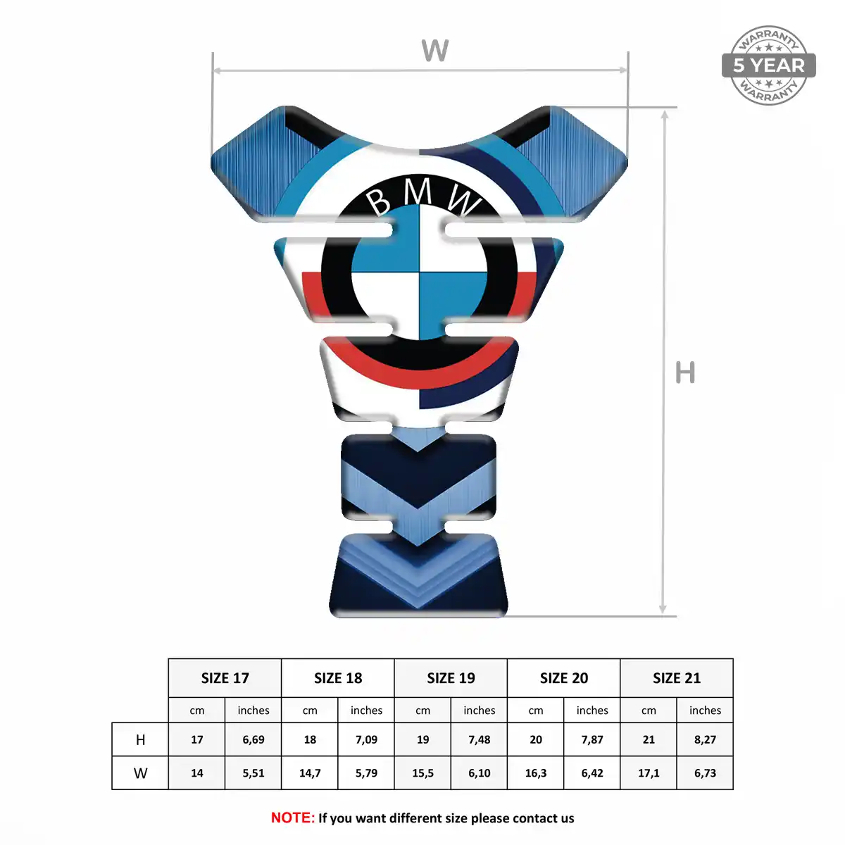 BMW Tank Pads Fuse Motorbike Refined Design
