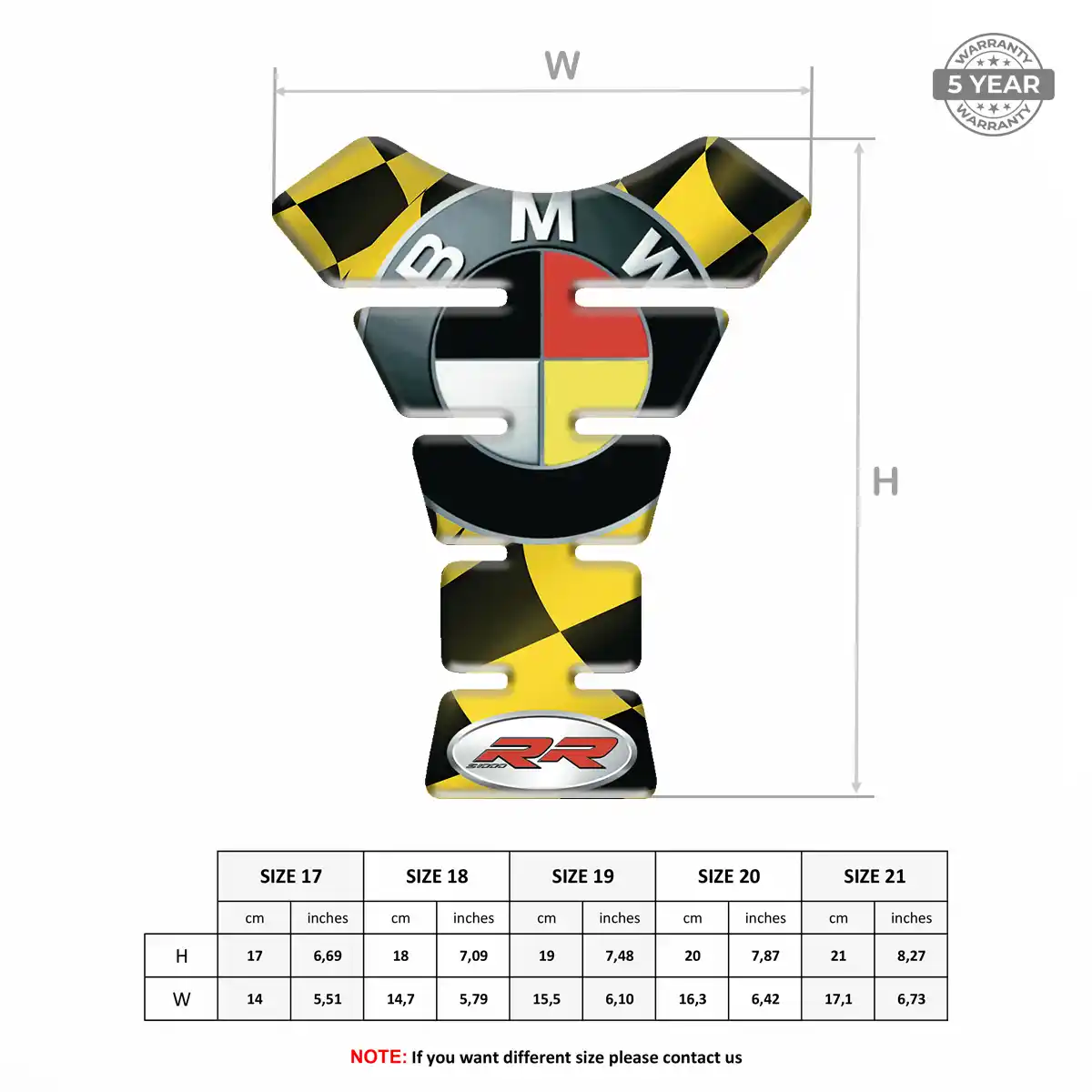 BMW Tank Pads Fuse Motorbike Signature Grade