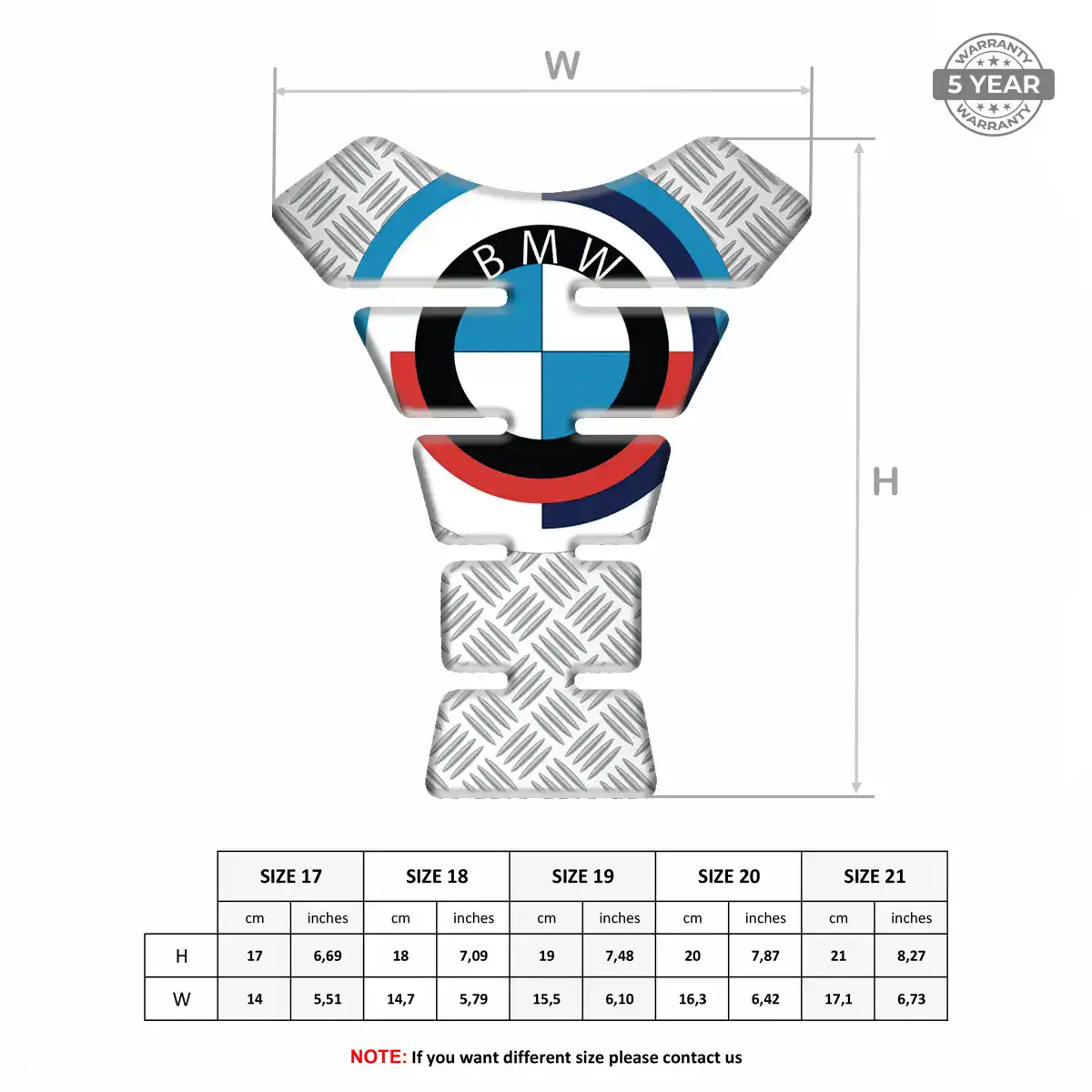 BMW Tank Pads Fuse Motorbike Sleek Style