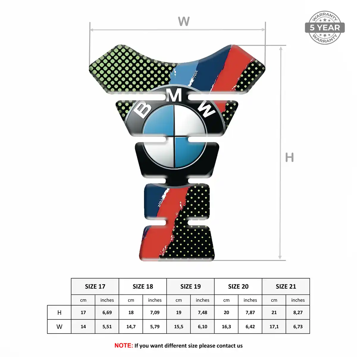BMW Tank Pads Fuse Motorbike Superior Craft