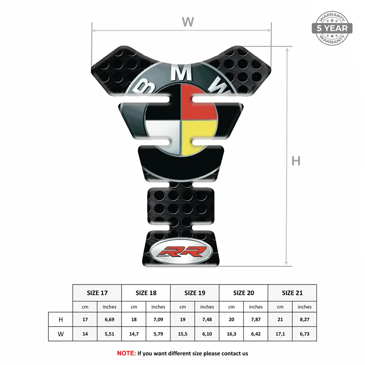 BMW Tank Pads Fuse Motorcycle Elite Edition