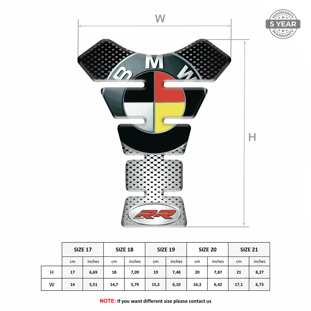 BMW Tank Pads Fuse Motorcycle Exclusive Series
