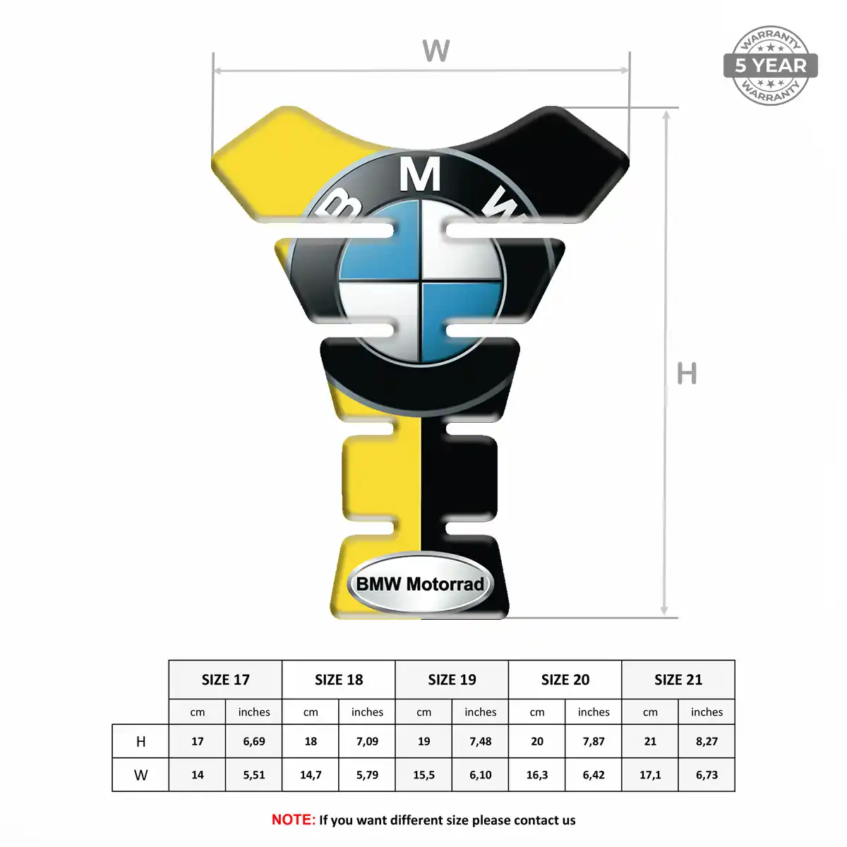 BMW Tank Pads Fuse Motorcycle Noble Edition