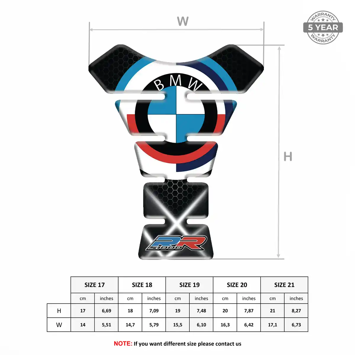 BMW Tank Pads Fuse Motorcycle Prestige Line