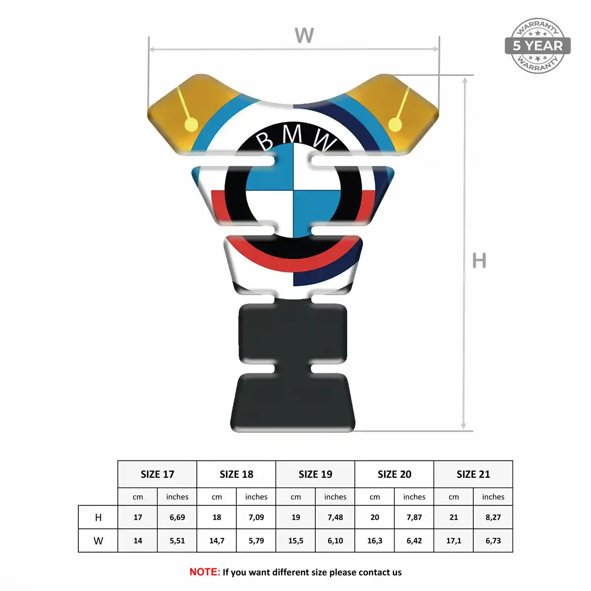 BMW Tank Pads Fuse Motorcycle Prime Quality