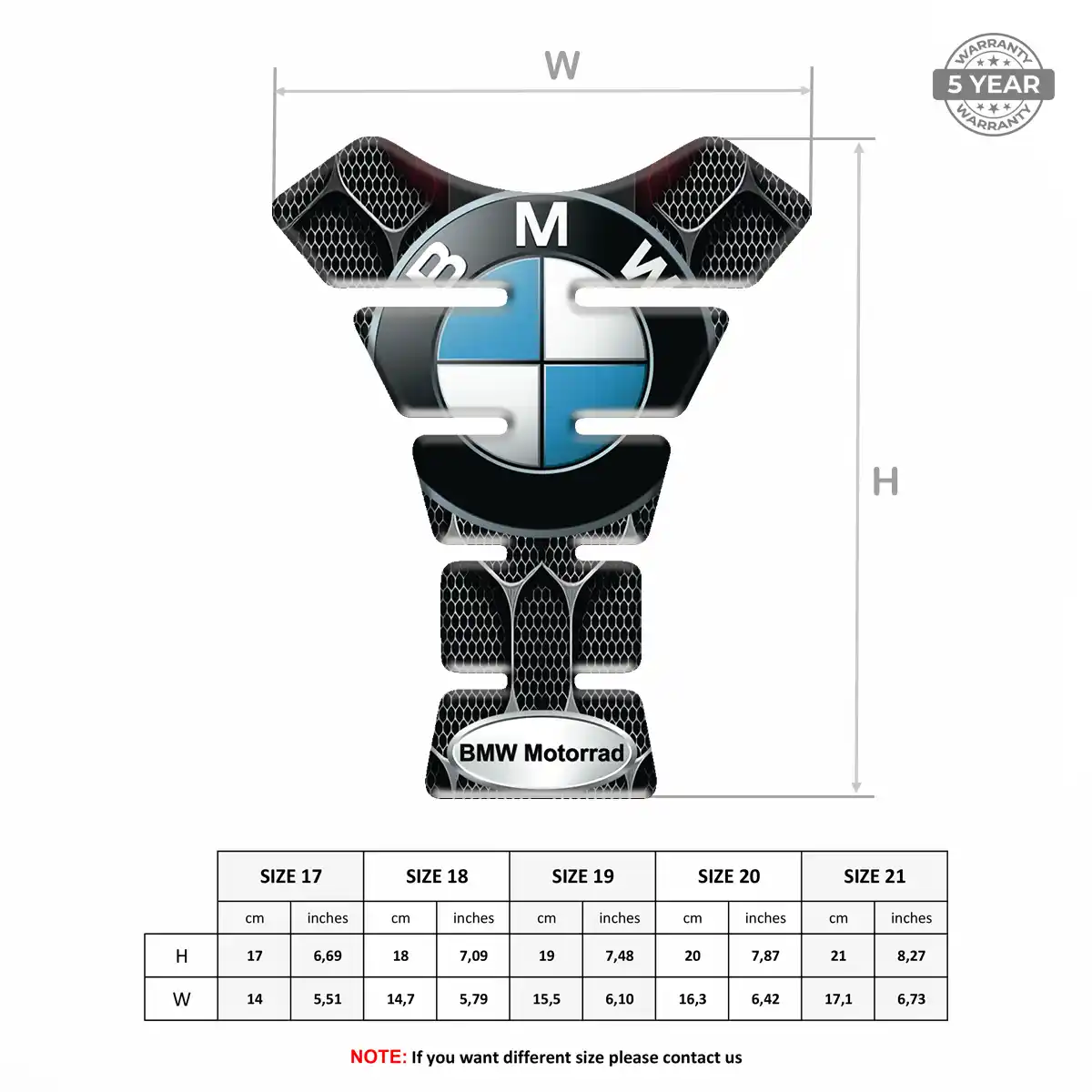 BMW Tank Pads Fuse Motorcycle Signature Grade
