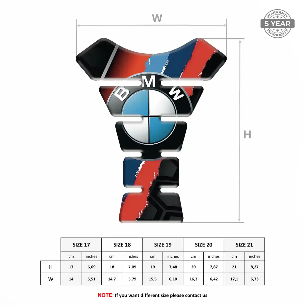 BMW Tank Pads Fuse Motorcycle Superior Craft