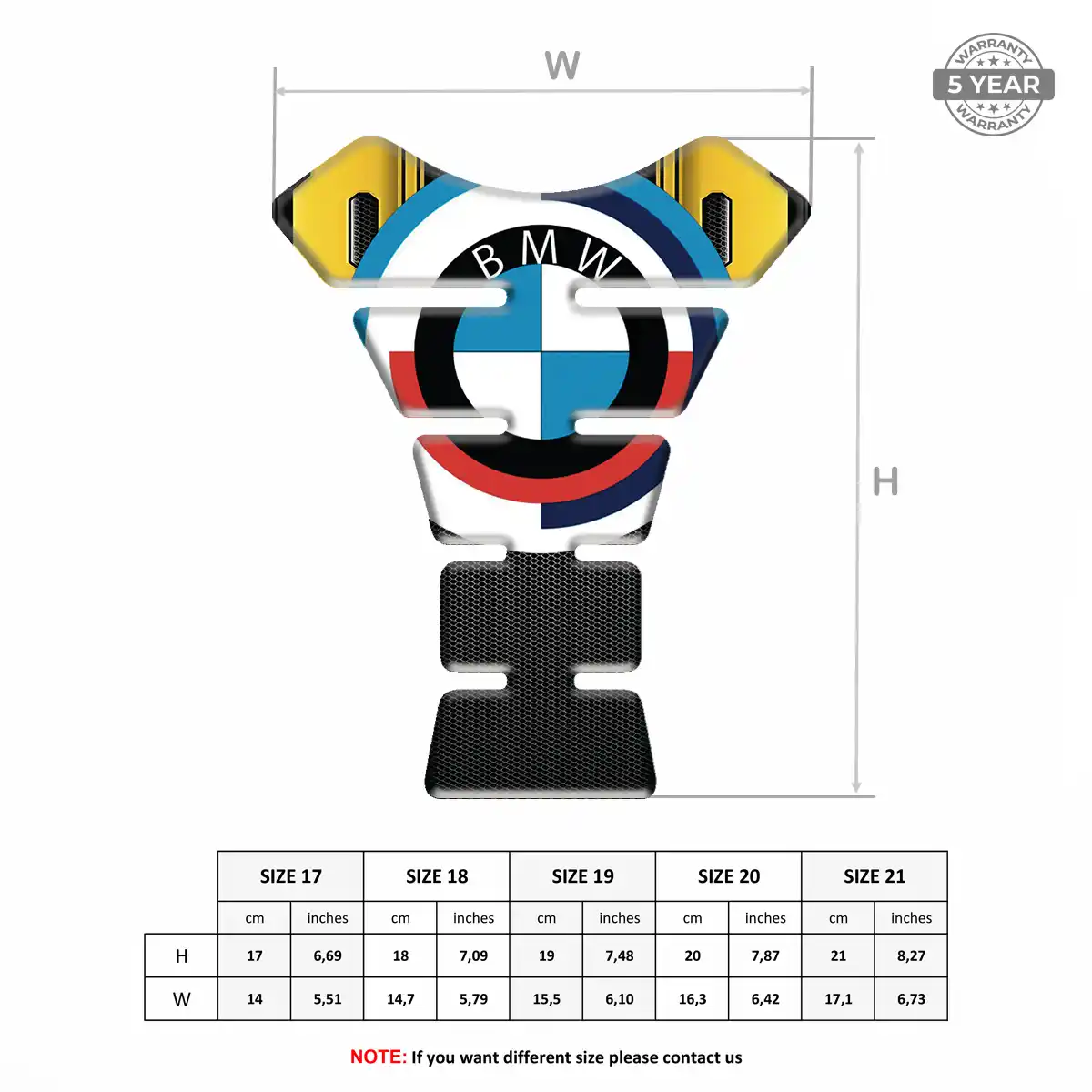 BMW Tank Pads Guards Motorcycle Deluxe Edition