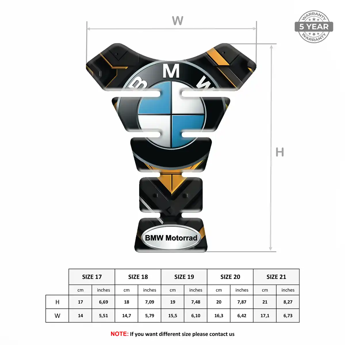 BMW Tank Pads Guards Motorcycle Prestige Line