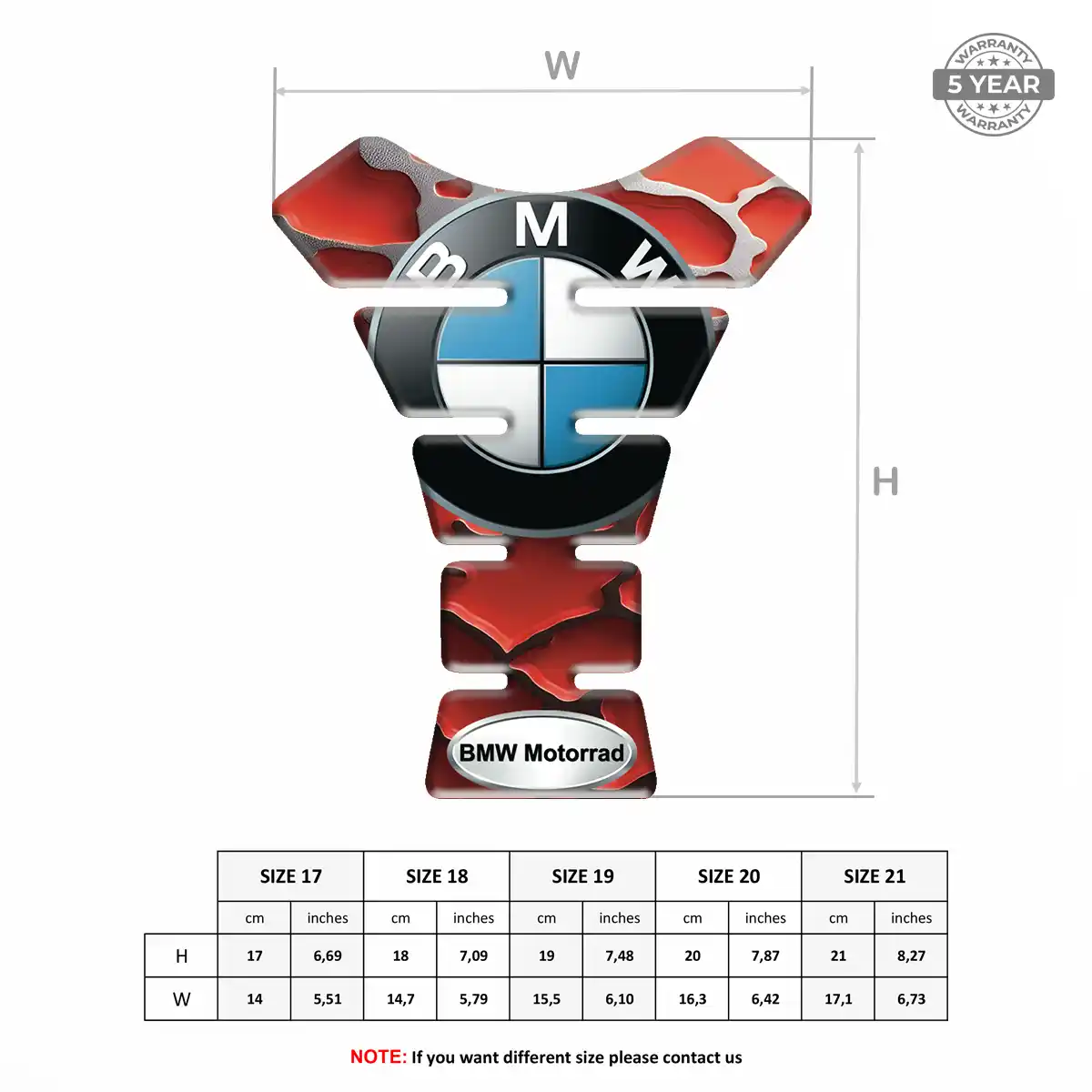 BMW Tank Pads Guards Motorcycle Sleek Style