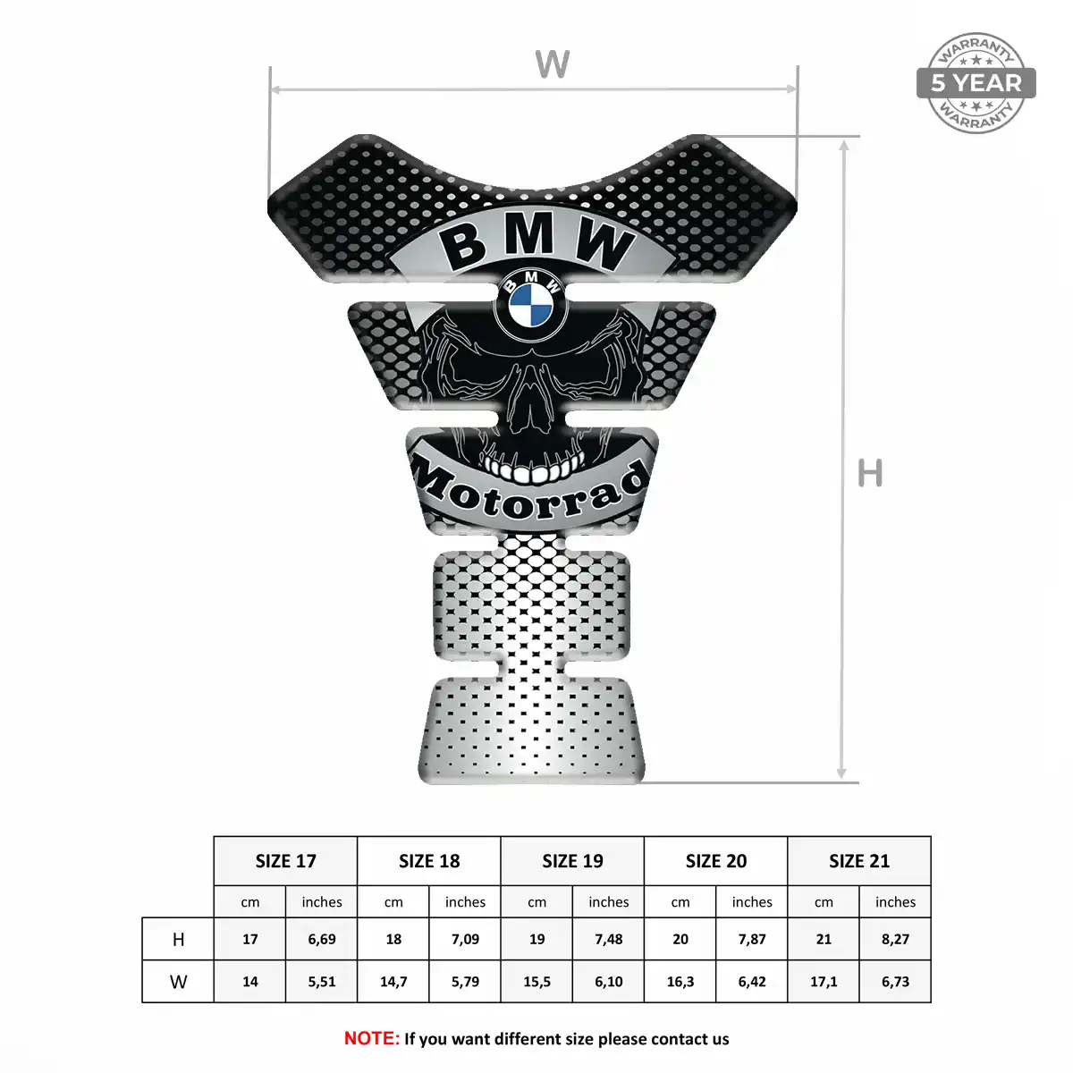 BMW Tank Pads Motorbike Deluxe Edition