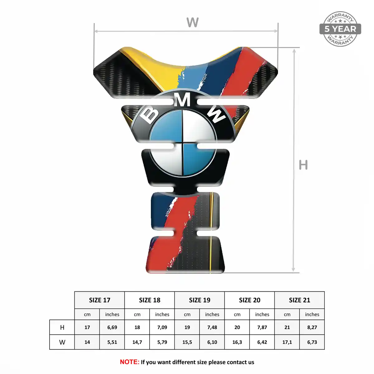 BMW Tank Pads Motorbike Refined Design