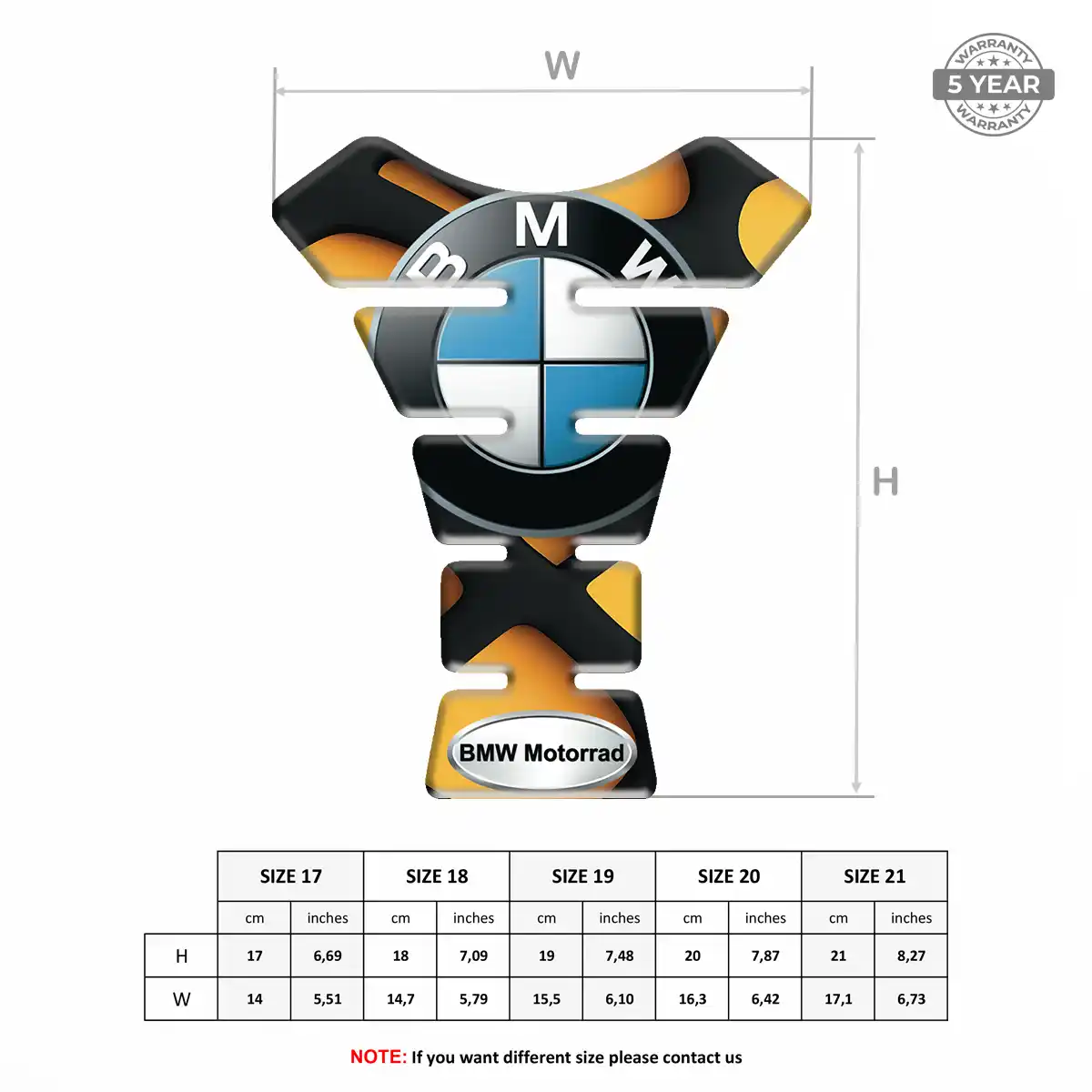BMW Tank Pads Motorbike Signature Grade