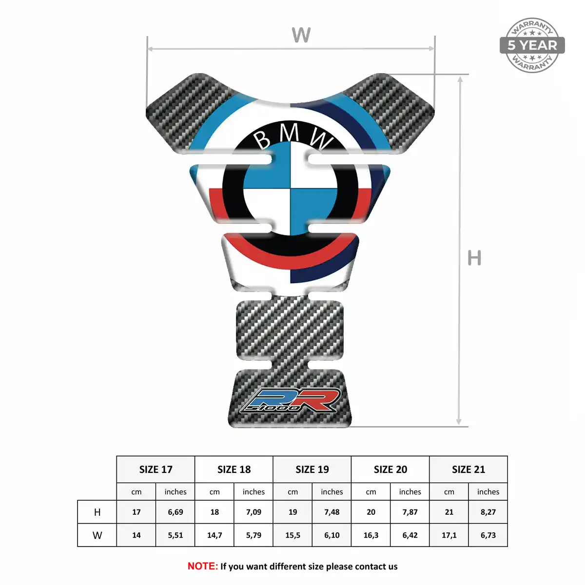 BMW Tank Pads Motorcycle Elite Finish