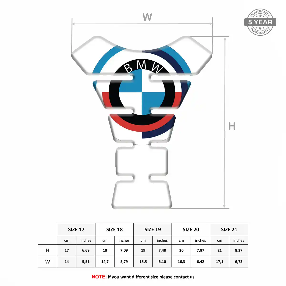 BMW Tank Pads Protector Motorbike Exclusive Series