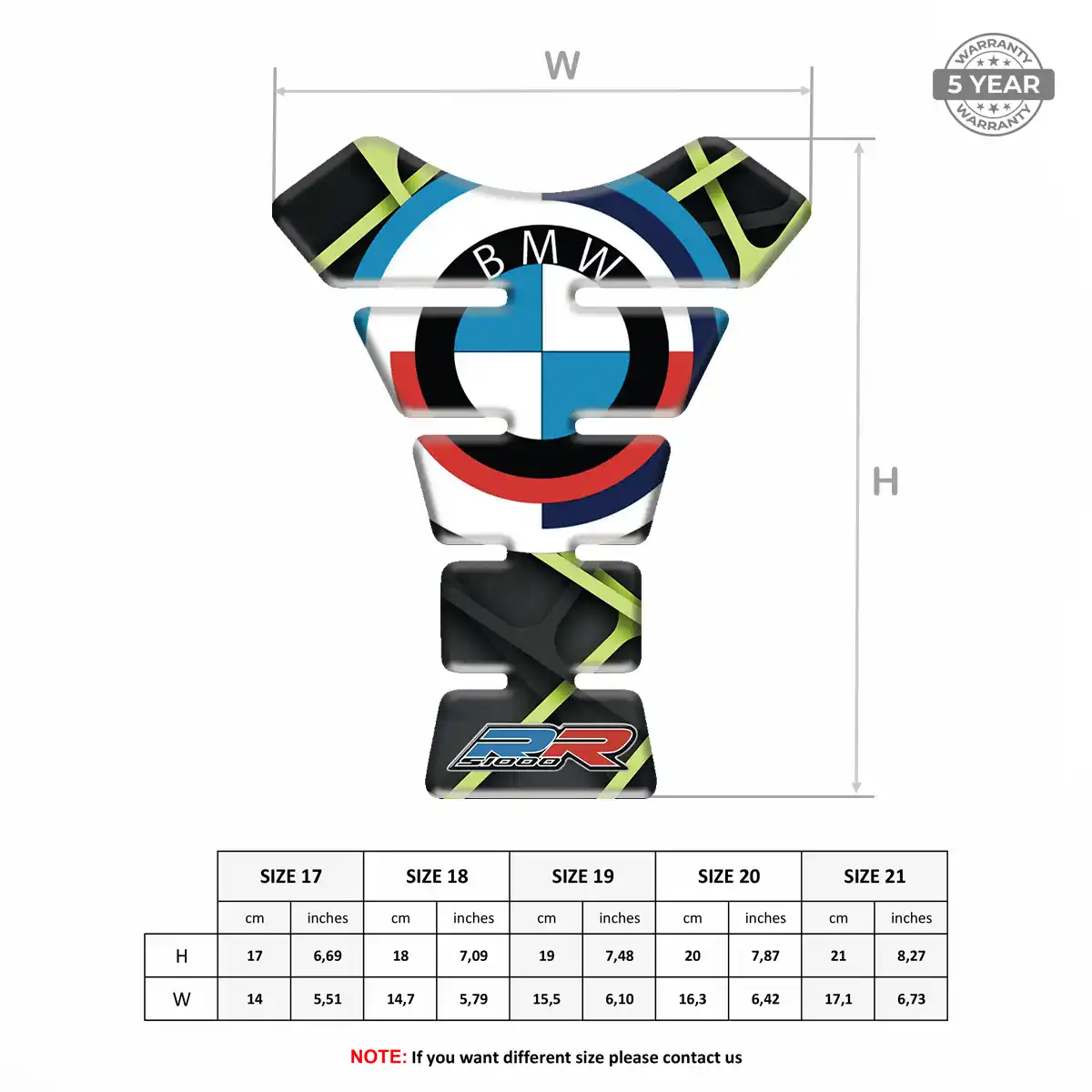 BMW Tank Pads Protector Motorbike Prestige Line
