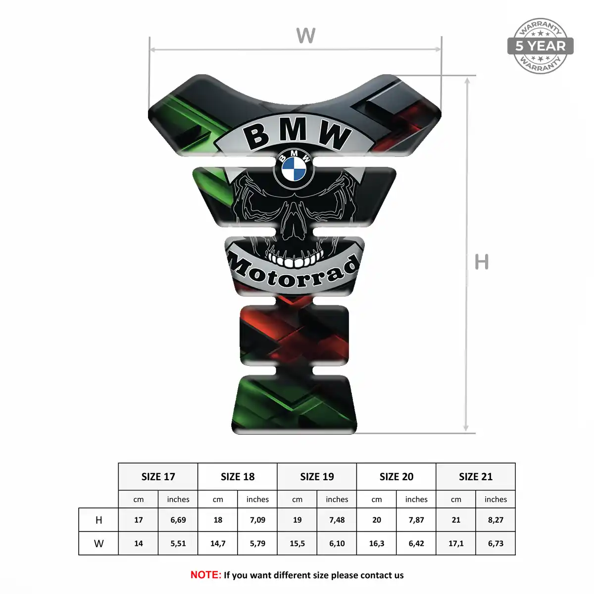 BMW Tank Pads Protector Motorbike Prime Quality