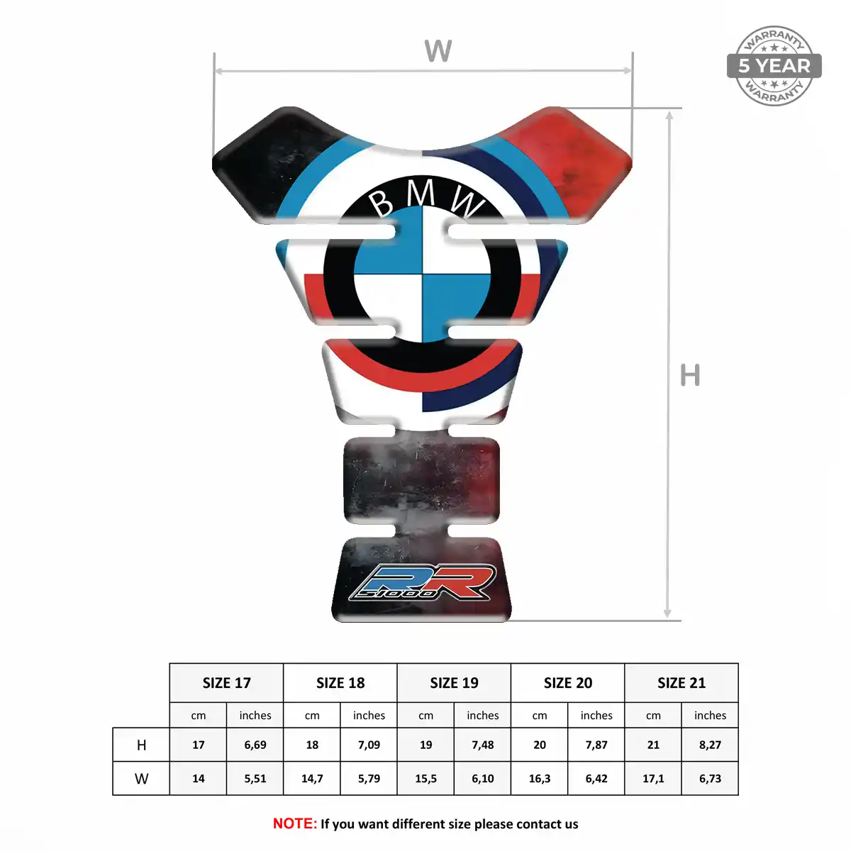 BMW Tank Pads Protector Motorcycle Deluxe Edition