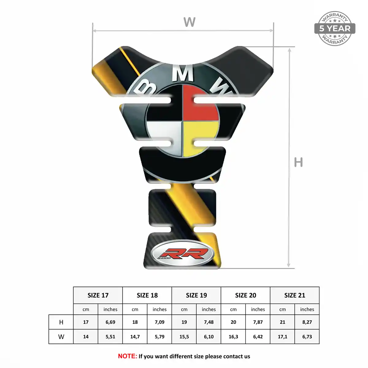 BMW Tank Pads Protector Motorcycle Exclusive Series