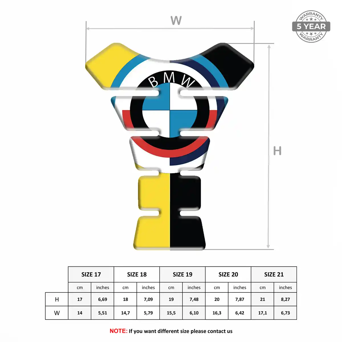 BMW Tank Pads Protector Motorcycle Prestige Line