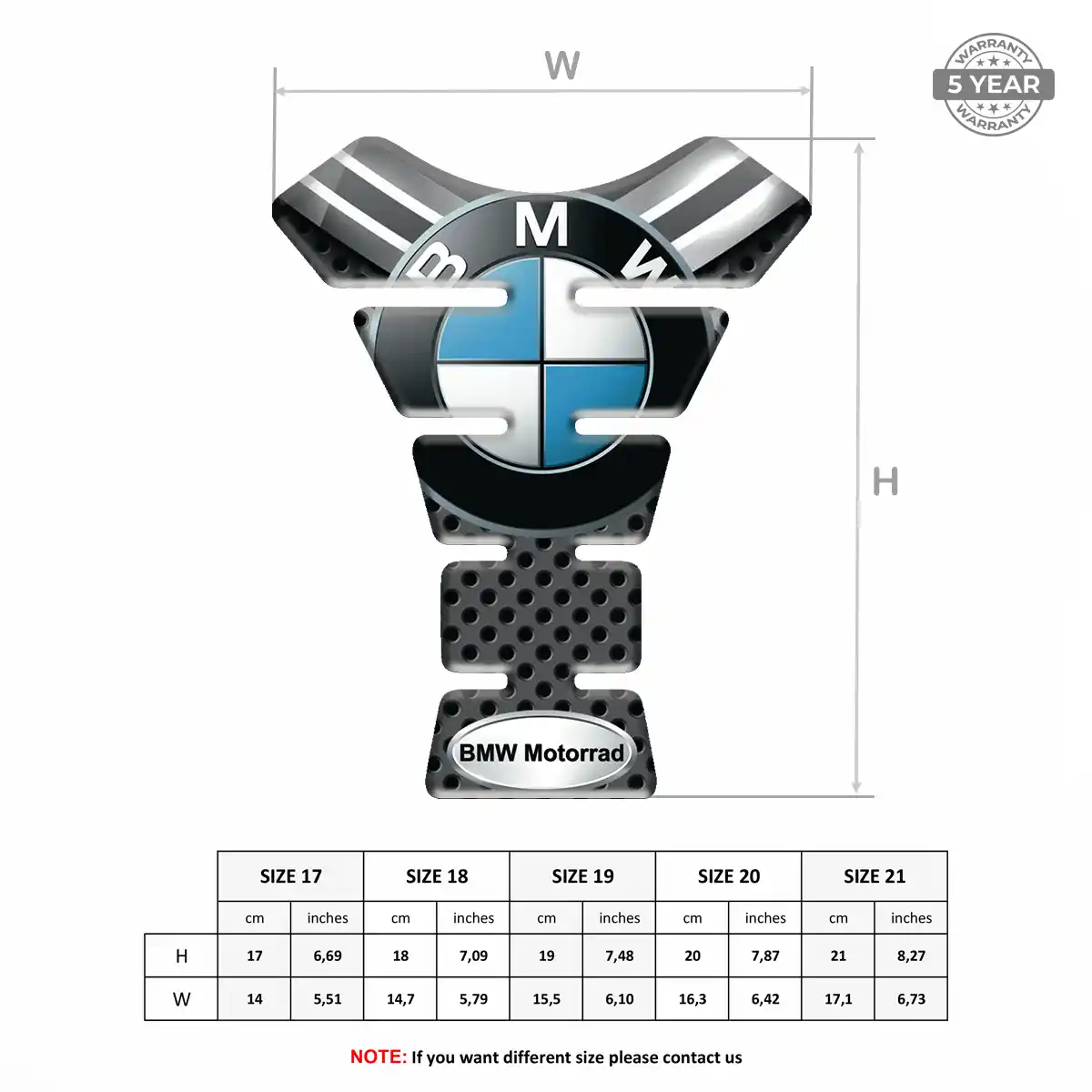 BMW Tank Pads Protector Motorcycle Refined Design