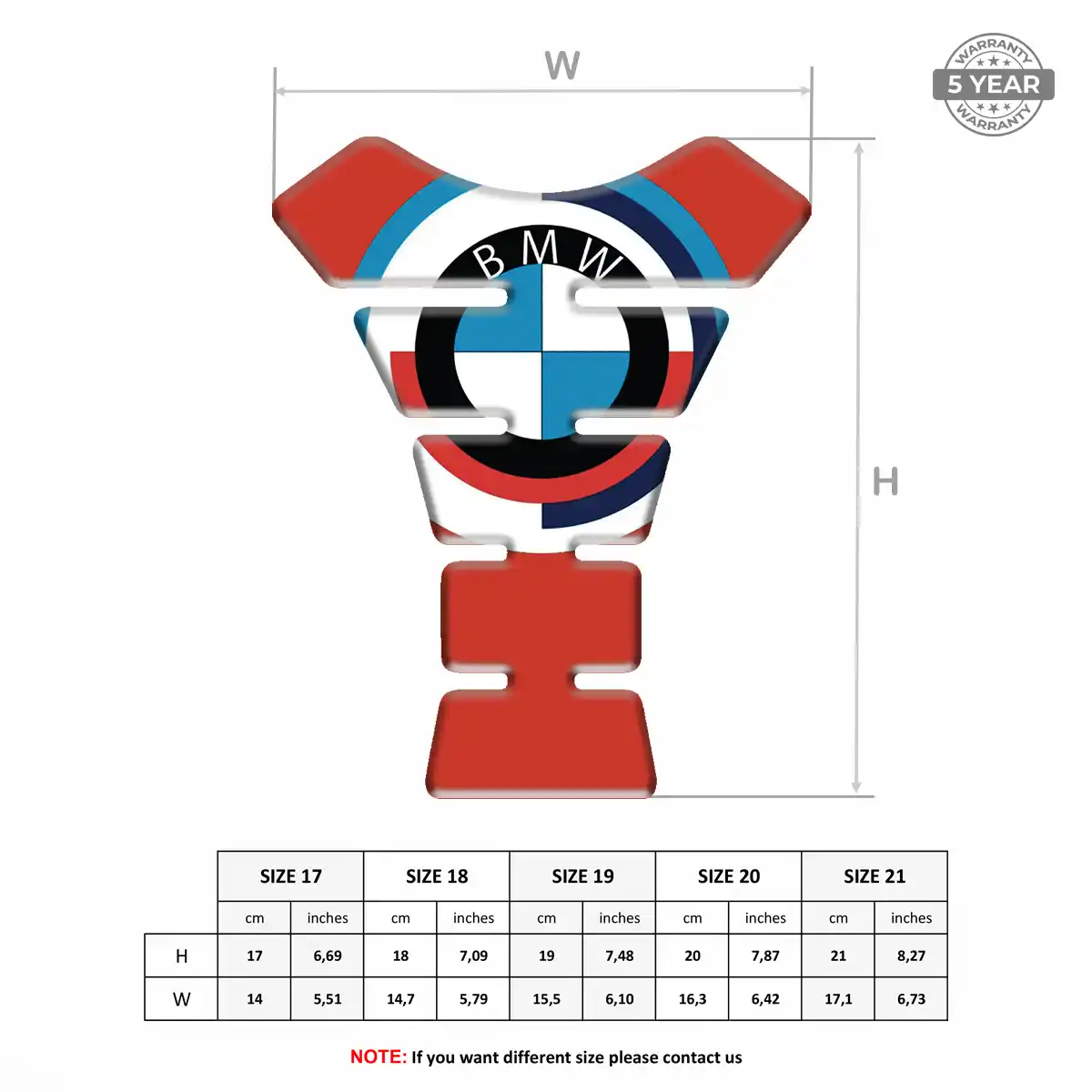 BMW Tank Pads Protector Motorcycle Signature Grade