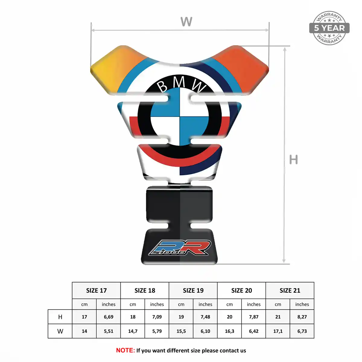 BMW Tank Pads Protector Sleek Style
