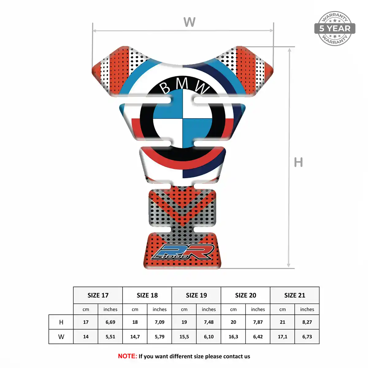 BMW Tank Pads Refined Design