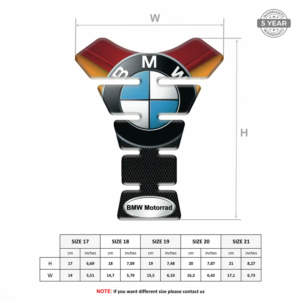 BMW Tank Protector Fuse Motorbike Noble Edition