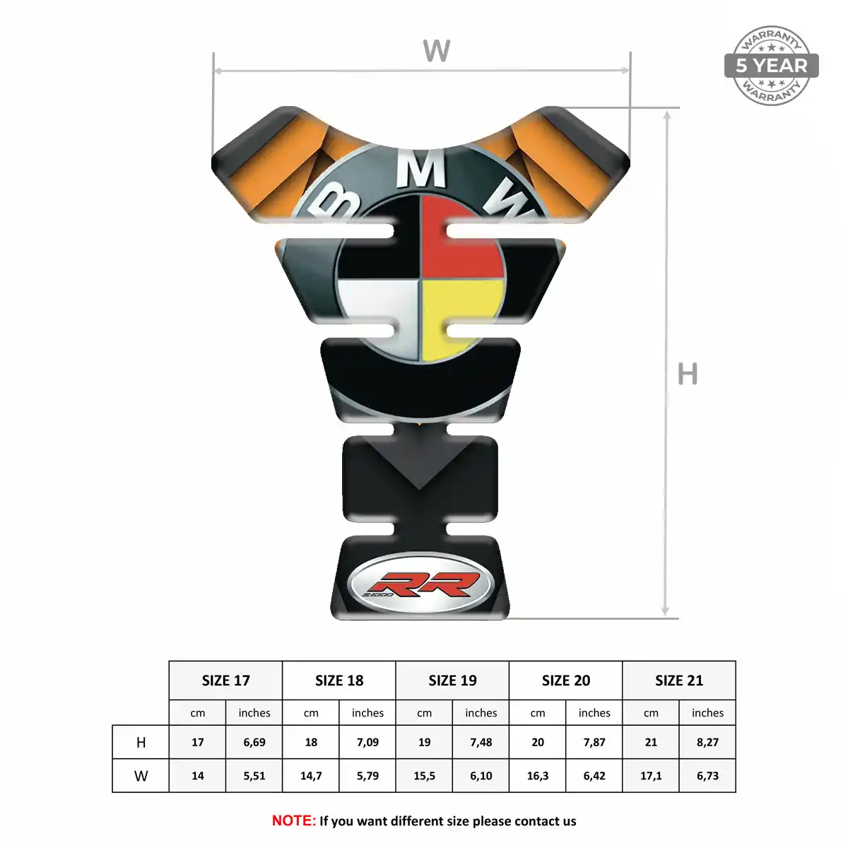 BMW Tank Protector Fuse Motorbike Prime Quality