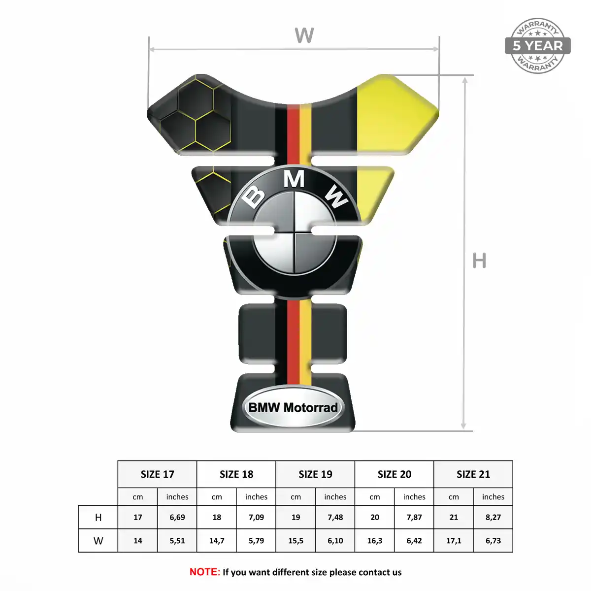 BMW Tank Protector Fuse Motorbike Signature Grade
