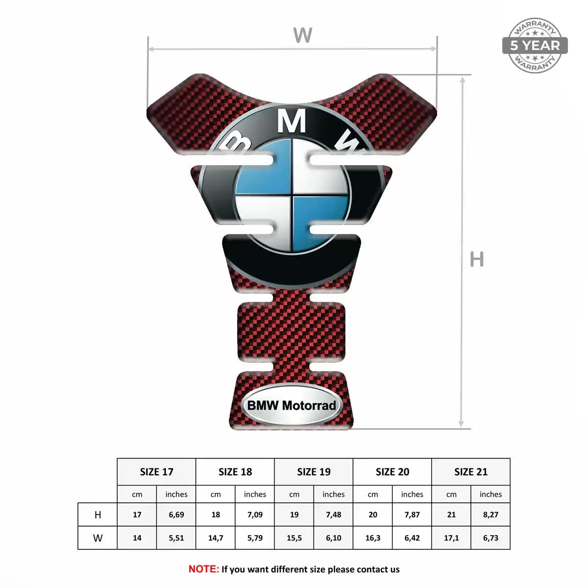 BMW Tank Protector Fuse Motorcycle Deluxe Edition