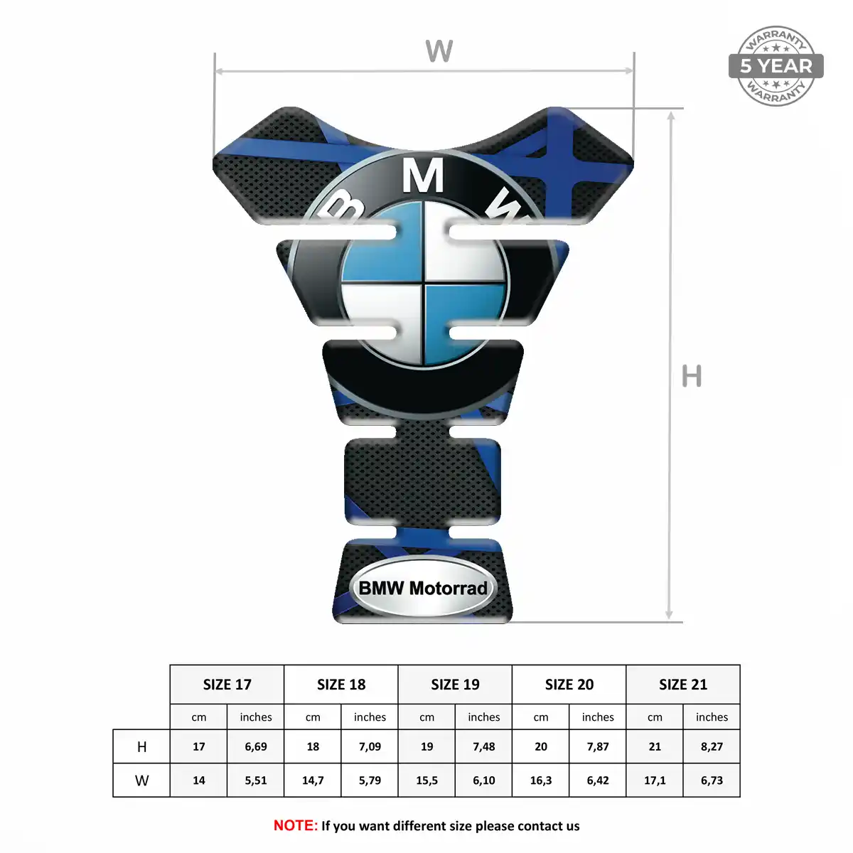 BMW Tank Protector Fuse Motorcycle Exclusive Series