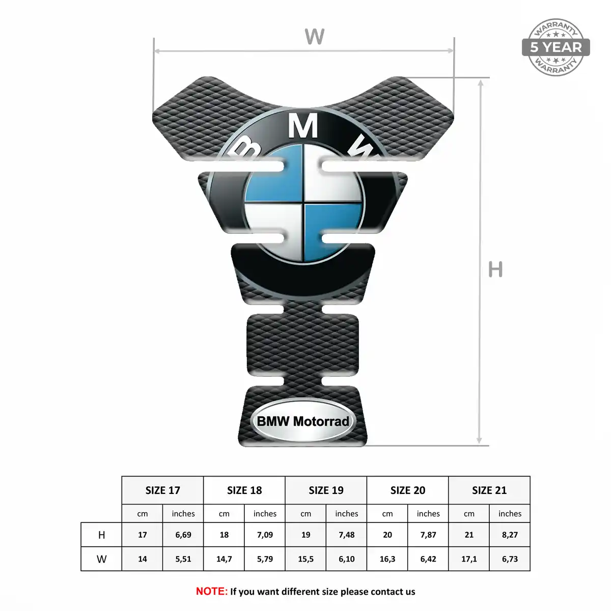 BMW Tank Protector Fuse Motorcycle Noble Edition