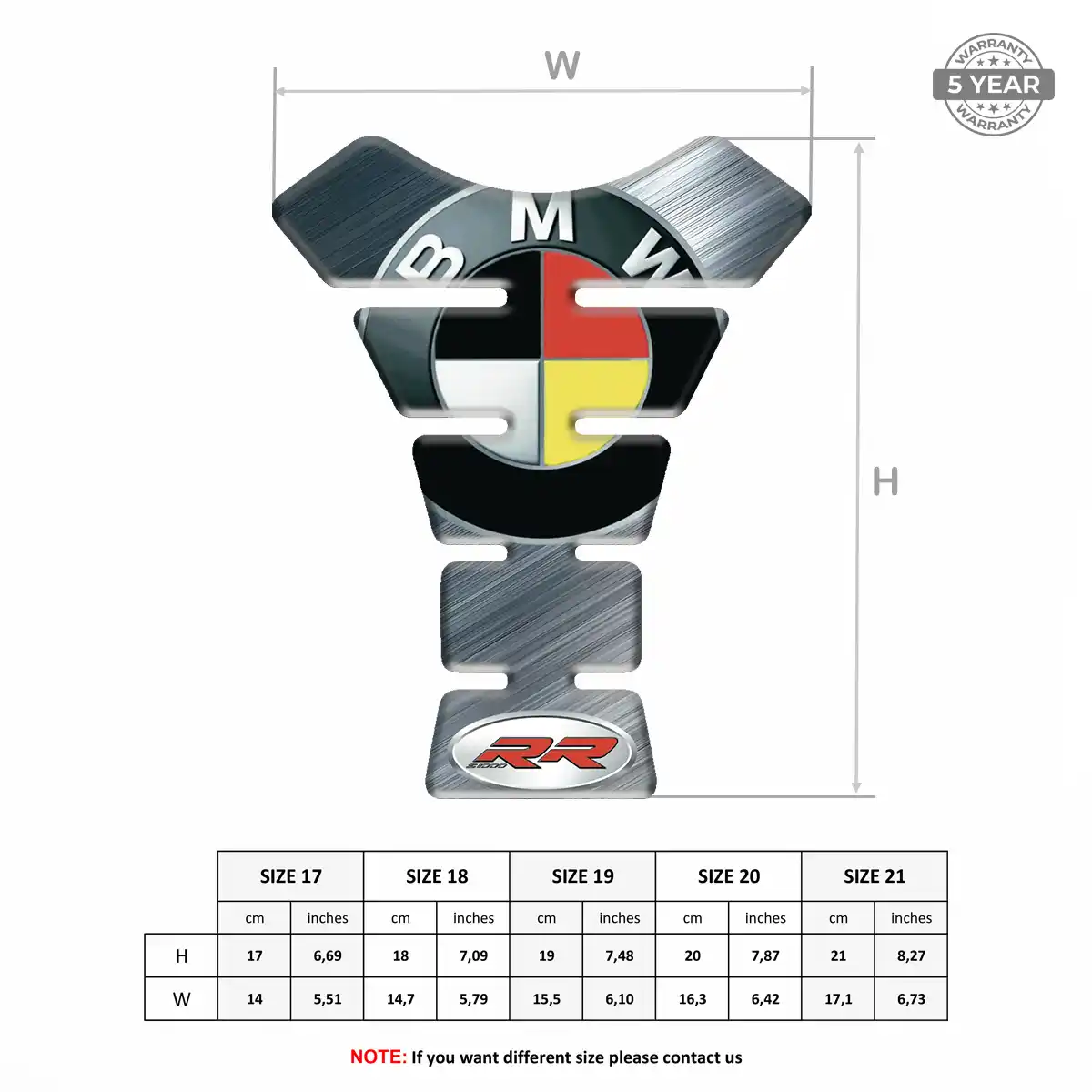 BMW Tank Protector Fuse Motorcycle Prestige Line