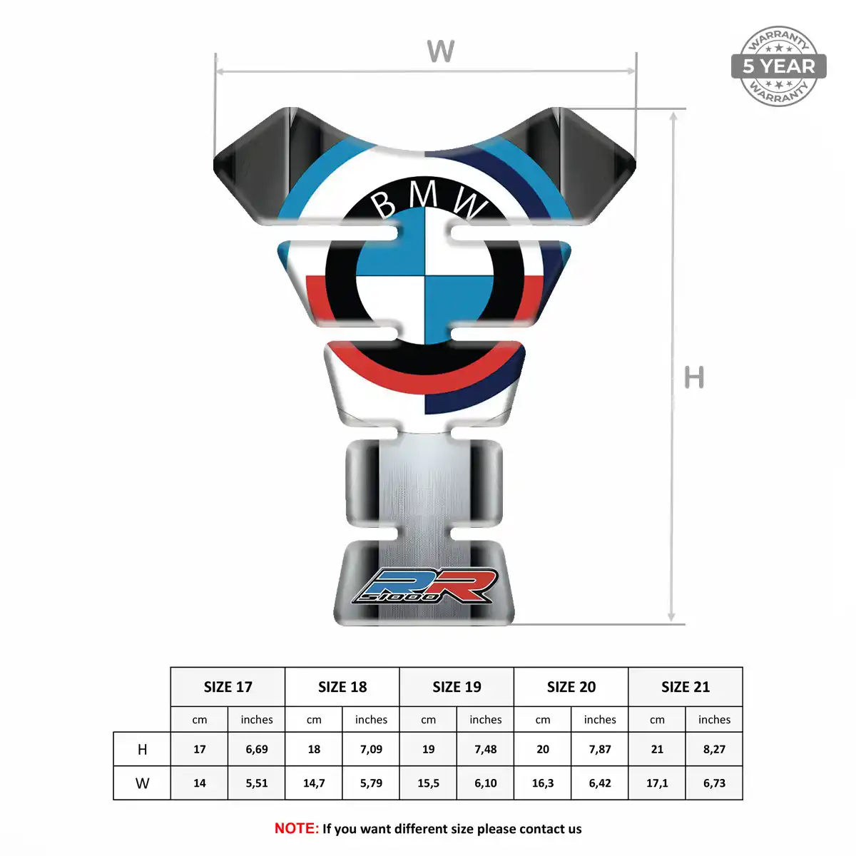 BMW Tank Protector Fuse Motorcycle Signature Grade