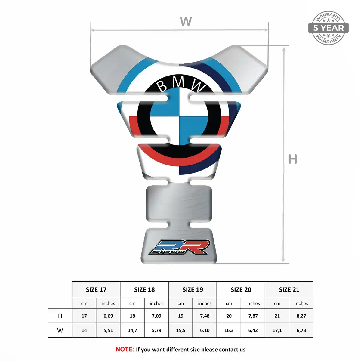 BMW Tank Protector Fuse Motorcycle Superior Craft