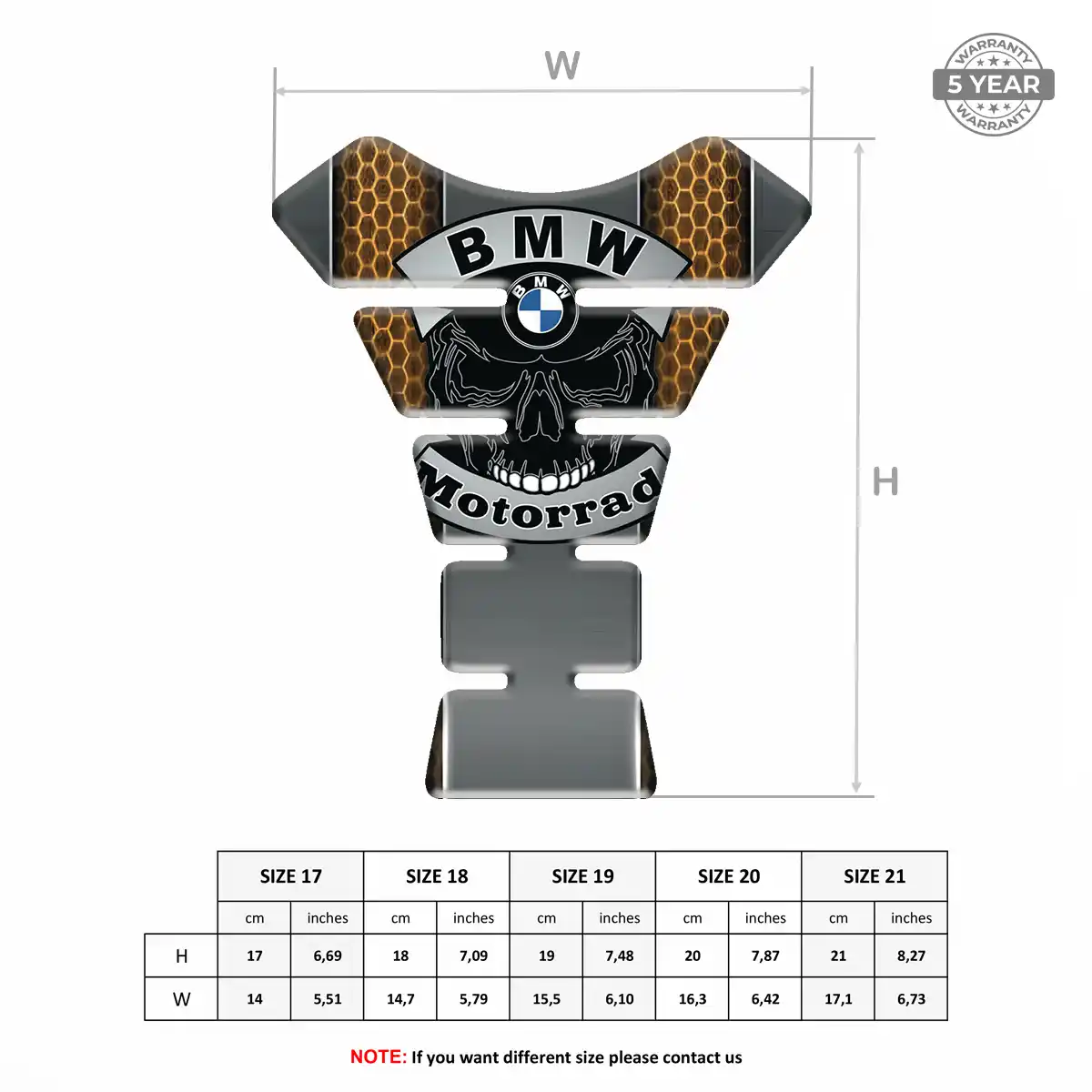 BMW Tank Protector Guard Motorbike Refined Design