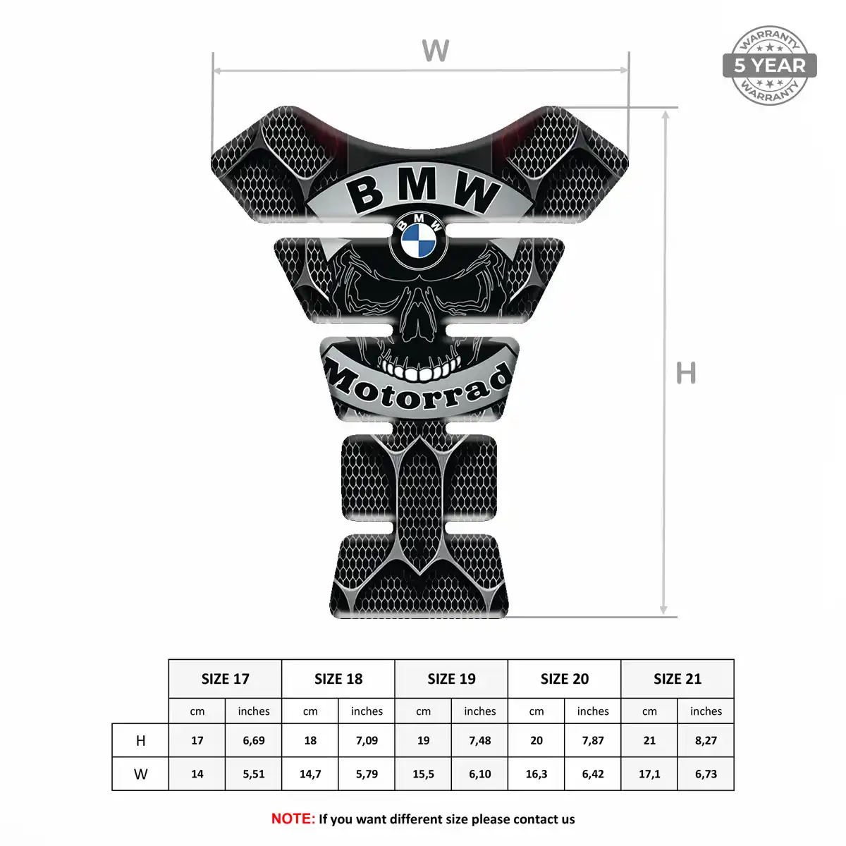 BMW Tank Protector Guard Motorcycle Prime Quality