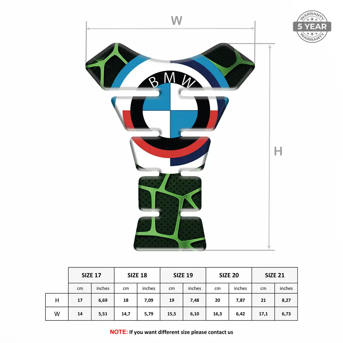 BMW Tank Protector Guard Motorcycle Sleek Style