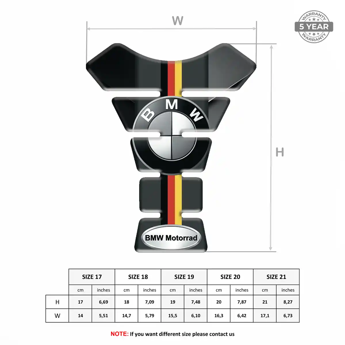 BMW Tank Protector Guard Opulent Line