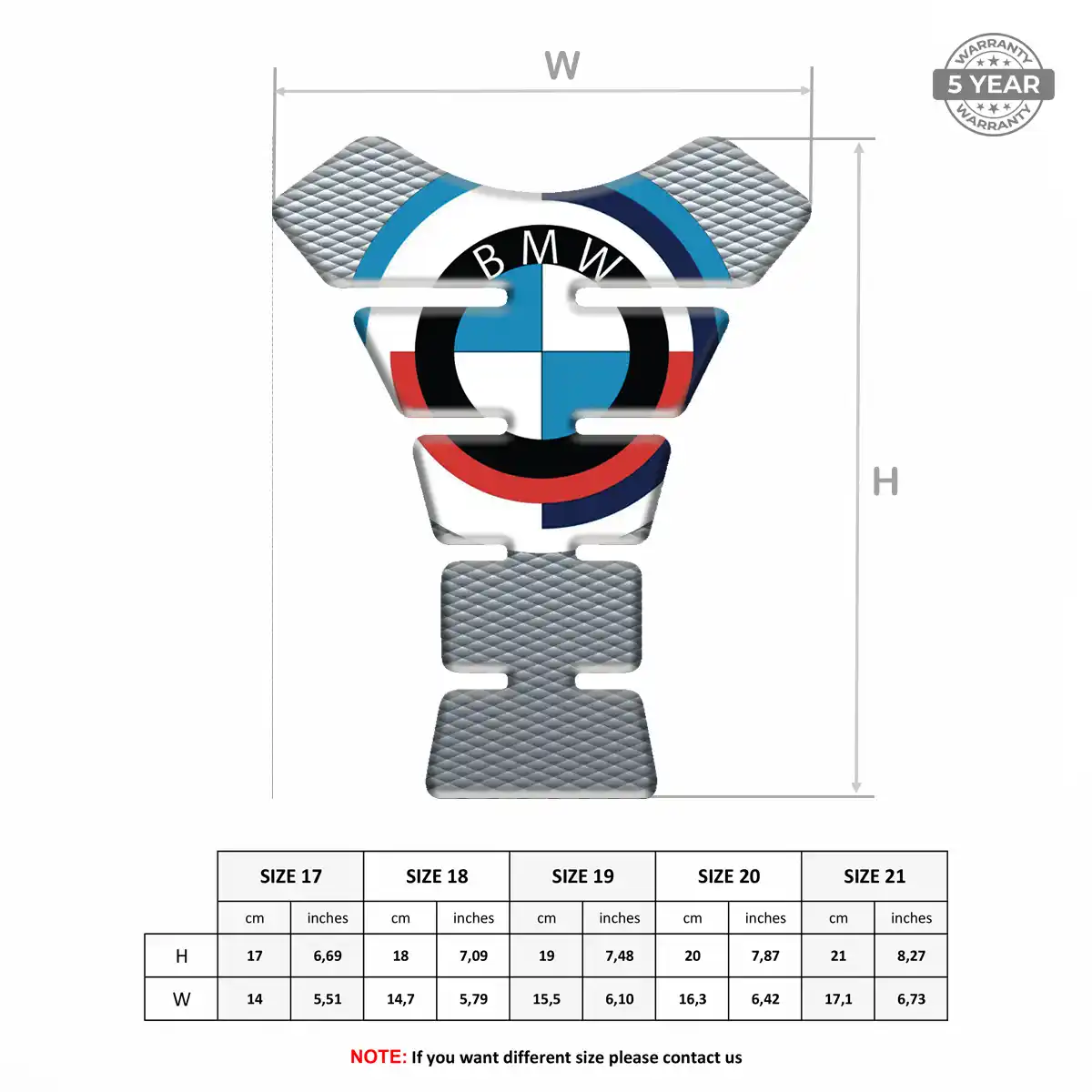 BMW Tank Protector Guards Motorbike Deluxe Edition