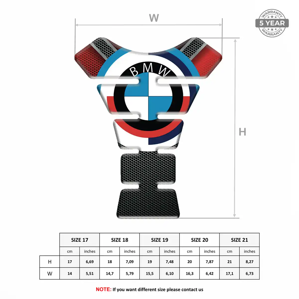 BMW Tank Protector Guards Motorbike Elite Finish