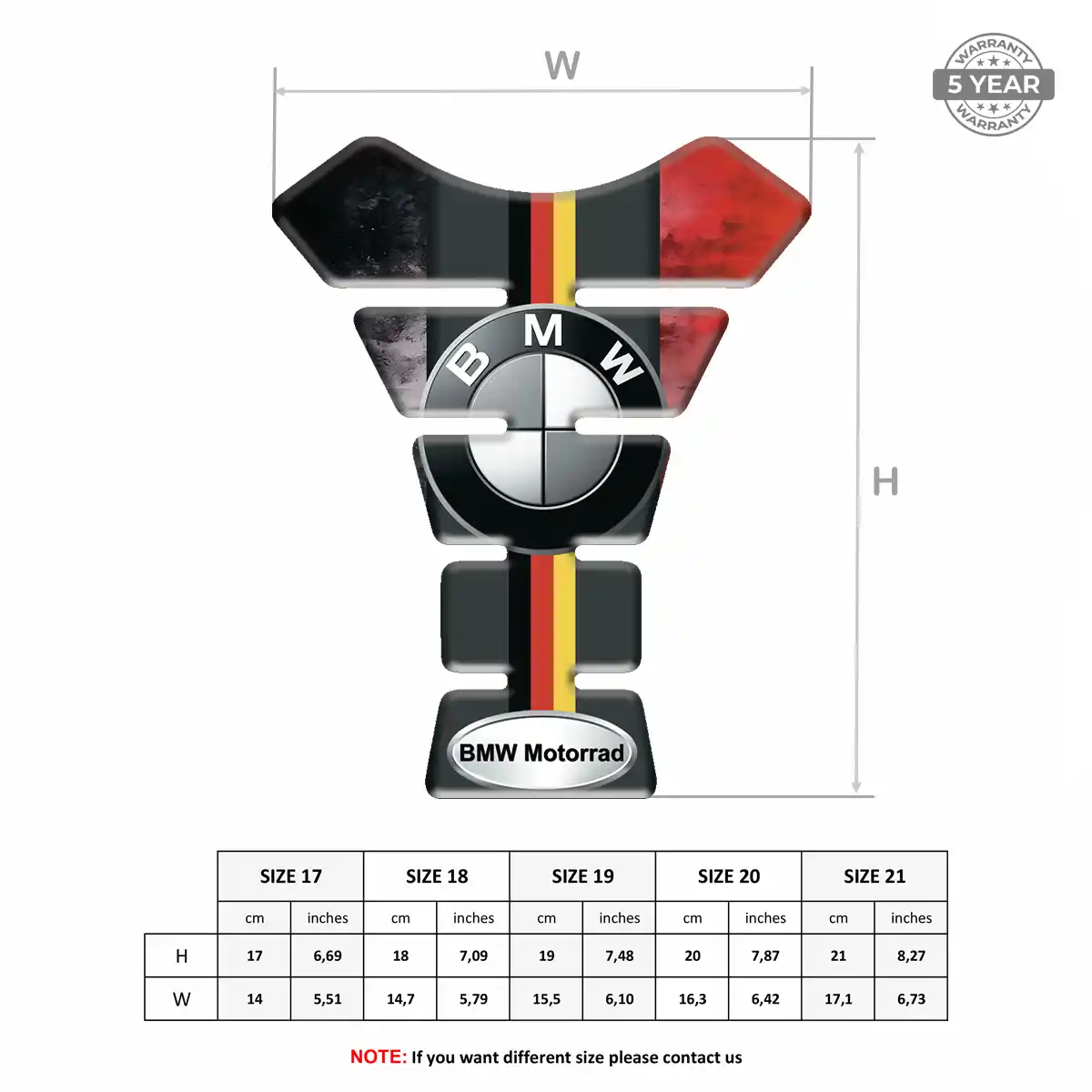 BMW Tank Protector Guards Motorcycle Signature Grade