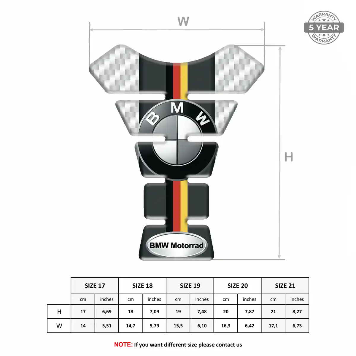BMW Tank Protector Motorbike Deluxe Edition